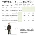 thumbnail image 2 of Toptie Kid's Coverall for Boys Mechanic Christmas Halloween Suit Costume Flight Suit-White-4/5Y, 2 of 8
