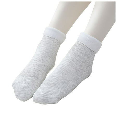 

QWERTYU Womens Causal Thermal Warm Thick Compression Ankel High Socks