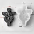 thumbnail image 2 of JDH silicone Halloween 3D Cross Jesus Saint Mary Aromatherapy Candle Silicone Mold for Home Decor Pendant Holiday Decoration, 2 of 8