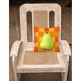 thumbnail image 2 of Carolines Treasures WHW0117PW1414 Pear in Orange by Ute Nuhn Fabric Decorative Pillow, 14Hx14W, multicolor, 2 of 4