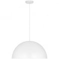 thumbnail image 6 of Huck 1 - Light Matte White Incandescent Steel Pendant Light, 6 of 7