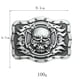thumbnail image 2 of Cinturón con hebilla, calavera, estilo western vintage, de aleación Flames Riv, 2 of 3