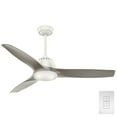 thumbnail image 3 of 59151-Casablanca Fans-Wisp - 3 Blade 52 Inch Ceiling Fan with Handheld Control in Modern Casual Style and includes 3 Motor Speed settings-Fresh White, 3 of 11