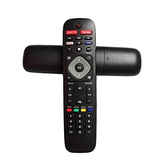 Control Remoto de Repuesto MONSIATUG para TV Philips Android Smart TV 43PFL5604/F7 55PFL5766/F7 50PFL5766/F7 55PFL5604/F7A 65PFL5766/F7 65PFL5604/F7A 65PFL5704/F7A 75PFL5704/F7