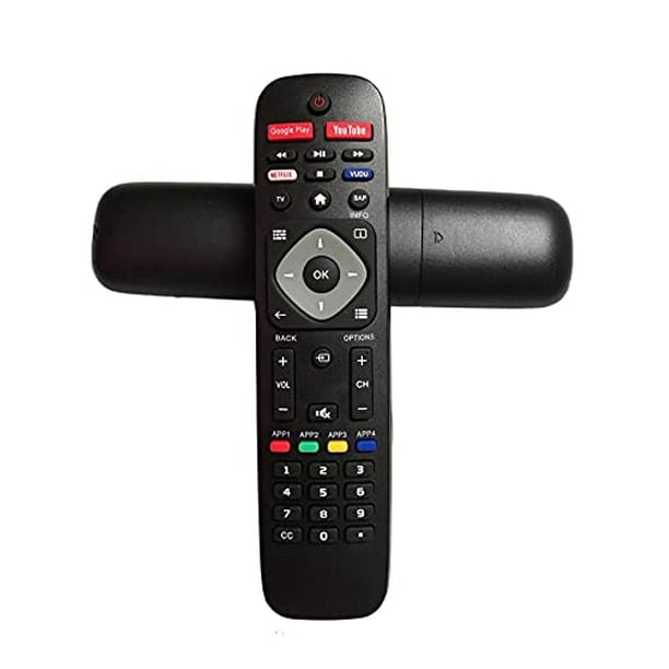 Control Remoto de Repuesto MONSIATUG para TV Philips Android Smart TV 43PFL5604/F7 55PFL5766/F7 50PFL5766/F7 55PFL5604/F7A 65PFL5766/F7 65PFL5604/F7A 65PFL5704/F7A 75PFL5704/F7