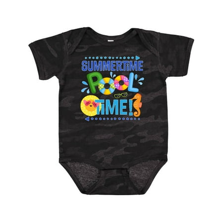 

Inktastic Summer Vacation Pool Time Swimming Gift Baby Boy or Baby Girl Bodysuit