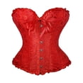 thumbnail image 1 of Femmes Vintage Corset Overbust Classique Bustier en Acier Os Lacets Haut, 1 of 5