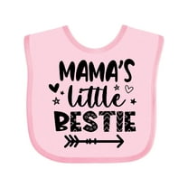 Inktastic Mama's Little Bestie with Arrow and Hearts Boys or Girls Baby Bib