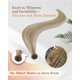 thumbnail image 3 of Extensiones de cabello Sunny Hair Genius, ajustables para coser, cabello liso, rubio dorado, mezcla rubio claro, mechas, extensiones de cabello humano cosidas a mano, de 16 pulgadas, 3 of 9