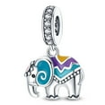 thumbnail image 4 of Silver elephant Pendant Animal &chameleon Charm, 4 of 6