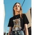 thumbnail image 5 of Cute Tiger Womens Tshirt Graphic Tees Cotton Crew Neck T-Shirts, Casual Short Sleeve Shirts for Women Teen Girl, 5 of 7