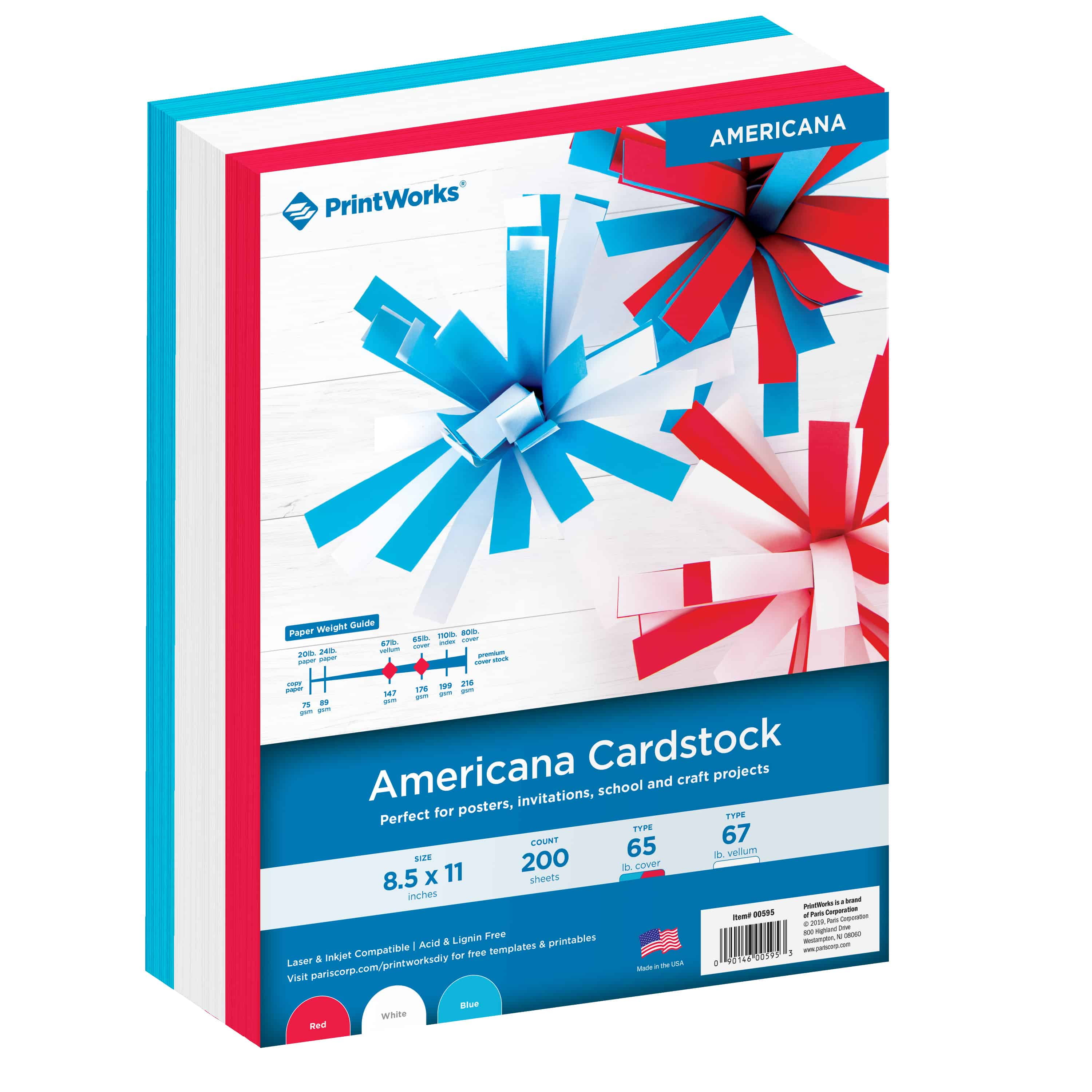 Printworks Americana Cardstock Collection, Heavyweight, Includes