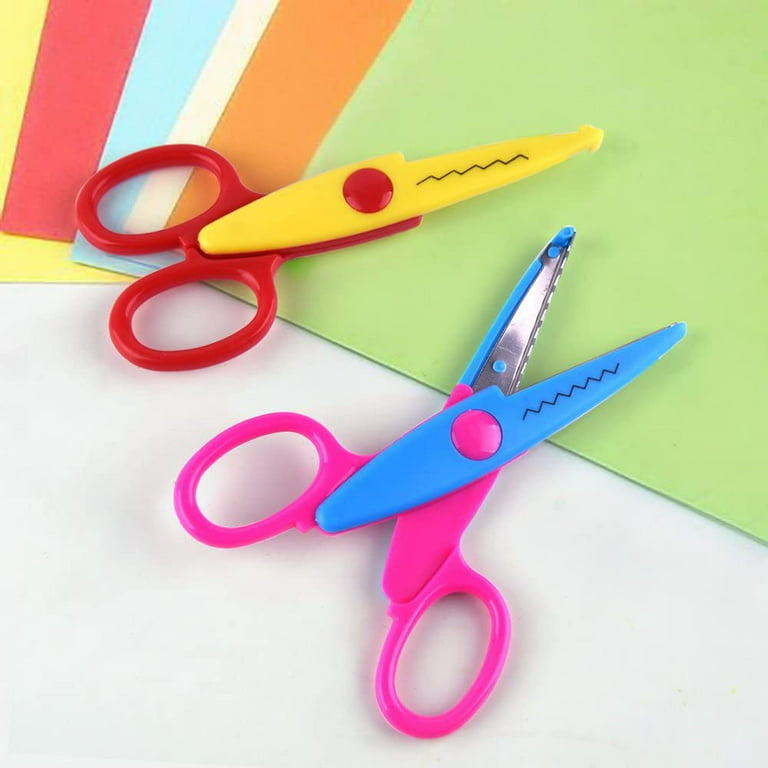 1pc Wave Pattern Decorative Edge Scissors In Floral Design For Diy Crafts,  Paper Cutting & Scrapbooking