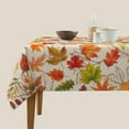 thumbnail image 5 of Fall Tablecloth 60x60 Inch Square Thanksgiving Maple Leaves Table Cloth Decorative Autumn Botanical Leaves Square Table Cover for Home Kitchen Dining Parties Picnic Indoor Outdoor Use, 5 of 8