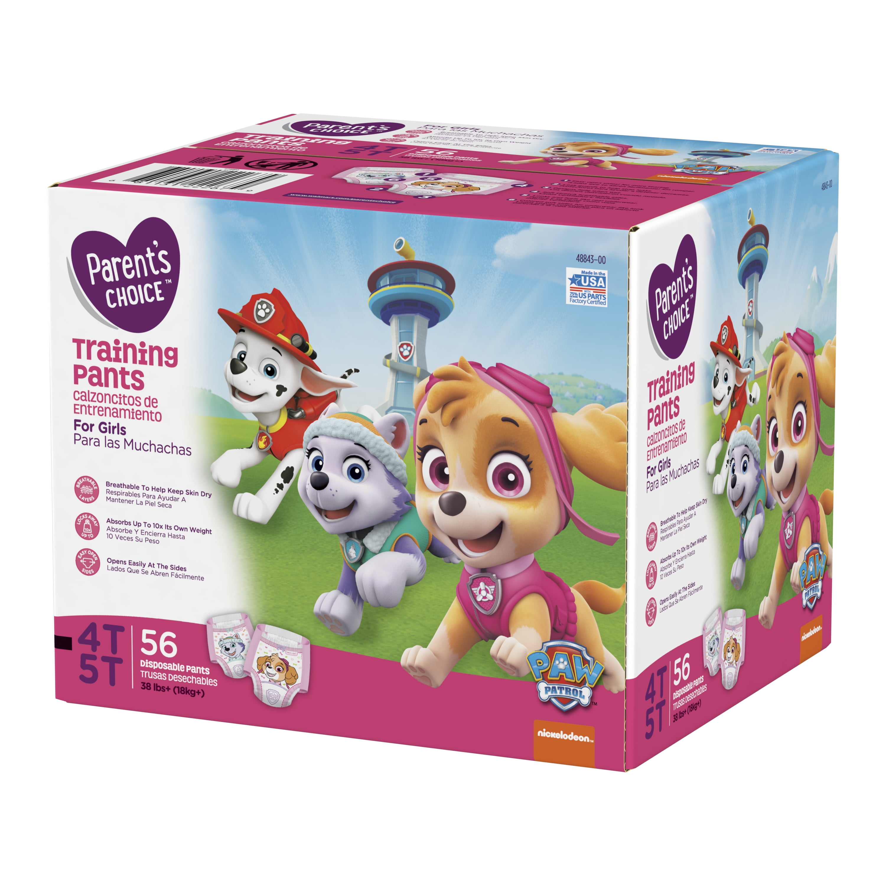 parents choice pull ups 4t