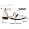 thumbnail image 6 of Journee Womens Constance Buckle Round Toe Mary Jane Flats, Widths Available, 6 of 10