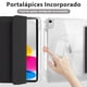 thumbnail image 3 of Funda para iPad 10ª Gen 10.9” con Porta Lápiz (Parte Trasera Rígida Transparente, Color Negro, con Stickers), 3 of 7