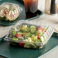 thumbnail image 5 of Dart 8" CLAMP SHELL Clear Plastic Hinged Lid Containers Use for Take-out/ to-Go Food, Sandwiches, Cake, Salad (50Ct), 5 of 7