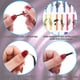 thumbnail image 5 of 18 hojas de calcomanías para uñas, pegatinas autoadhesivas para decoración de uñas de mujer, varios estilos, 6,4*5,3 cm, 5 of 5