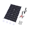 thumbnail image 1 of Laklulu Cargador de batería solar portátil de 20W 18V - Monocristalino -Dual USB, CC para automóvil, vehículo recreativo, etc., 1 of 5