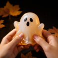 thumbnail image 4 of Halloween Pumpkin Squeeze Toys, Slow Rise Glitter Dumpling Squishies, Cute Pumpkins Stress Ball Gifts for Adults Anxiety Relief Office, Purple, 4 of 6