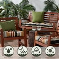 thumbnail image 5 of Greendale Home Fashions 17'' x 17'' Reversible Outdoor Throw Pillow, Set of 2, Hunter Green, 5 of 6