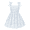 Blue Floral, variant on Girls Summer Dreeses Spaghetti Strap Bow Ruched Smocked Back Boho Beach Party Sundress, 4-14Y