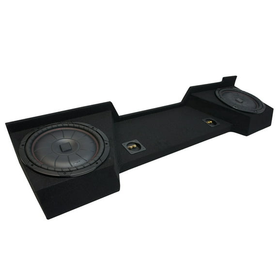 07-13 GMC Sierra Ext Cab Truck Kicker CompVT CVT10 Dual 10" Sub Box Final 2 Ohm