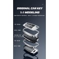 thumbnail image 5 of Folding Key Fob Cover for Audi A4 A3 Q3 Q3 Q5 Q7 TT TTS RS3 S4 S3 A1 S6 RS4 RS6 Q2L Accessories Aluminum Alloy with Resin Material Key Case Shell Holder with Keychain, 5 of 7