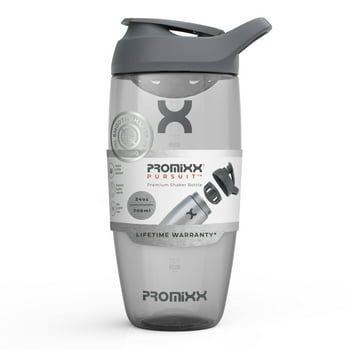 PROMiXX Shaker Bottle - Premium Protein Mixes and Supplement Shaker (24oz, Graphite Gray)