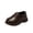 Brown, variant on Kids Boys Faux Leather Dress Shoes Round Toe Casual Low Shoes for School Parties and Formal Outfits