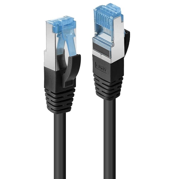 LINDY compatible Cat.6A S/FTP LSOH Black 10m