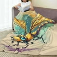 thumbnail image 6 of Fuzoiu Cartoon Dragonfly Art Print Ultra-Soft Micro Fleece Blanket,All Seasons Flannel Throw, Lightweight Blanket for Bed, Sofa, Couch, Movie Night, Camping, and Travel-50"x40", 6 of 7