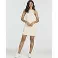 thumbnail image 5 of Real Essentials 3 Pack: Women's Mini Ribbed Jersey Tank Sleeveless High Neck Dress, 5 of 7