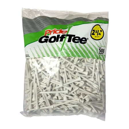 Pride Golf Wood Tees - White