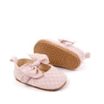 thumbnail image 6 of Tigivemen Baby Girl Shoes Infant Mary Jane Flats Princess Toddler Wedding Dress Shoes with Bow Pink Size 3, 6 of 9
