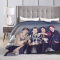 thumbnail image 3 of 5 Seconds Of Summer 5sos Blanket Soft Warm Flannel Air Conditioning Blanket Throw Blankets For Bed Couch Sofa Bedroom Living Room All Season 50"X40", 3 of 9