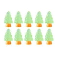 thumbnail image 2 of sunsanly 10Pcs Mini Christmas Tree Decoration Glow in The Dark Resin Crafts DIY Dollhouse Snow Garden Desktop Miniature Xmas Tree Ornament Holiday Decor, 2 of 8