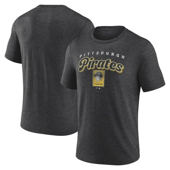 Men's Charcoal Pittsburgh Pirates Wonderment Tri-Blend T-Shirt