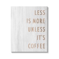 Stupell Industries More Coffee Kitchen Phrase Food & Beverage Painting Gallery Wrapped Canvas Print Wall Art, 24 x 30