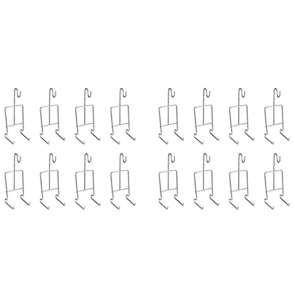 16Pcs Tea Cup and Saucer Display Stand Holder Rack Metal Coffee Mug Organizer