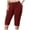 Red, variant on mgoYE Women's and Plus-Size Knee-Length Leggings Yoga Shorts for Ladies Indoor Outdoor Clothes(Khaki,4XL)