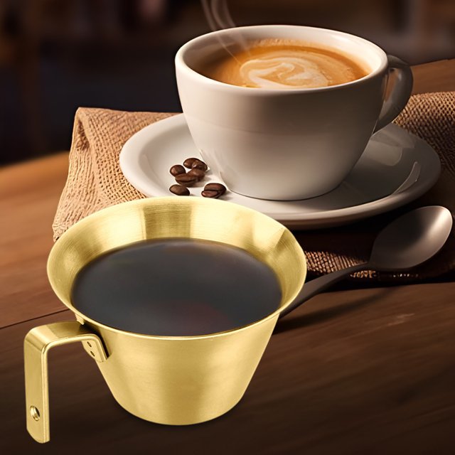 TIMIFIS Measuring Cup 304 Stainless Steel Measuring Cup 100ml Extraction Cup with Scale Small Cup with Handle Coffee Milk Measuring Cup Kitchen Appliances