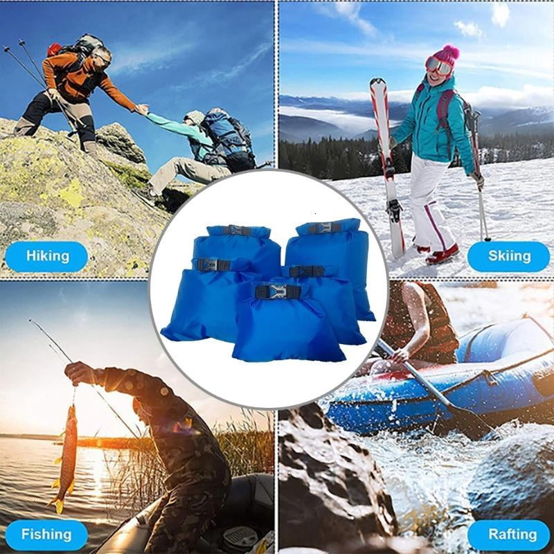 CEORPER 5Pcs Waterproof Dry Bag Lightweight Sacks for Hikings, Backpacking, Kayaking