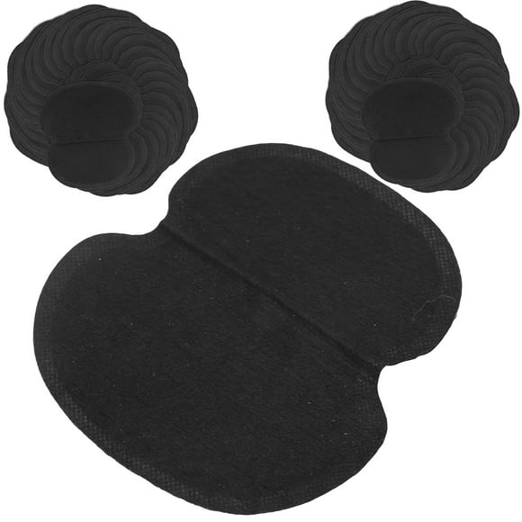 LYUMO 60pcs Underarm Armpit Sweat Pads Non‑Woven Fabric Dress Clothing Underarm Sweat Pads Black,Sweat Pad,Underarm Sweat Pads