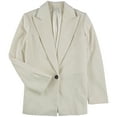 thumbnail image 2 of Helmut Lang Womens Corduroy One Button Blazer Jacket, Beige, 10, 2 of 2