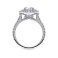thumbnail image 2 of Eterna Jewel 14K White Gold Plated Wedding Anniversary Ring - 1.4 Ct Round Cut Lab Created Diamond Wedding Ring for Women's - Wedding Ring for Women's - Anniversary Gifts - Causal Stacking Rings, 2 of 3