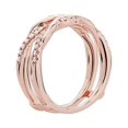 thumbnail image 3 of 0.20 Carat Excellent Round Cut Real Diamond New Design Eternity Band for Wedding Solid 18K Rose Gold Size 11, 3 of 7