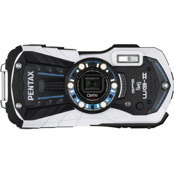 Pentax Optio WG-2 GPS 16 Megapixel Camera, White - Walmart.com