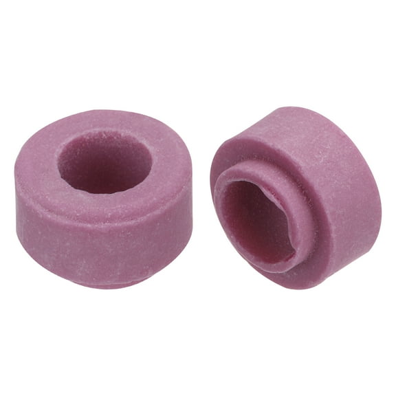 Uxcell 15 Pcs Ceramic Insulator Bead, 6 x 11.5 x 10mm Electronic Wire Bundle Insulation Heat Protection Round Shaped Ceramic Tube for Cable Bundle, Purple Red